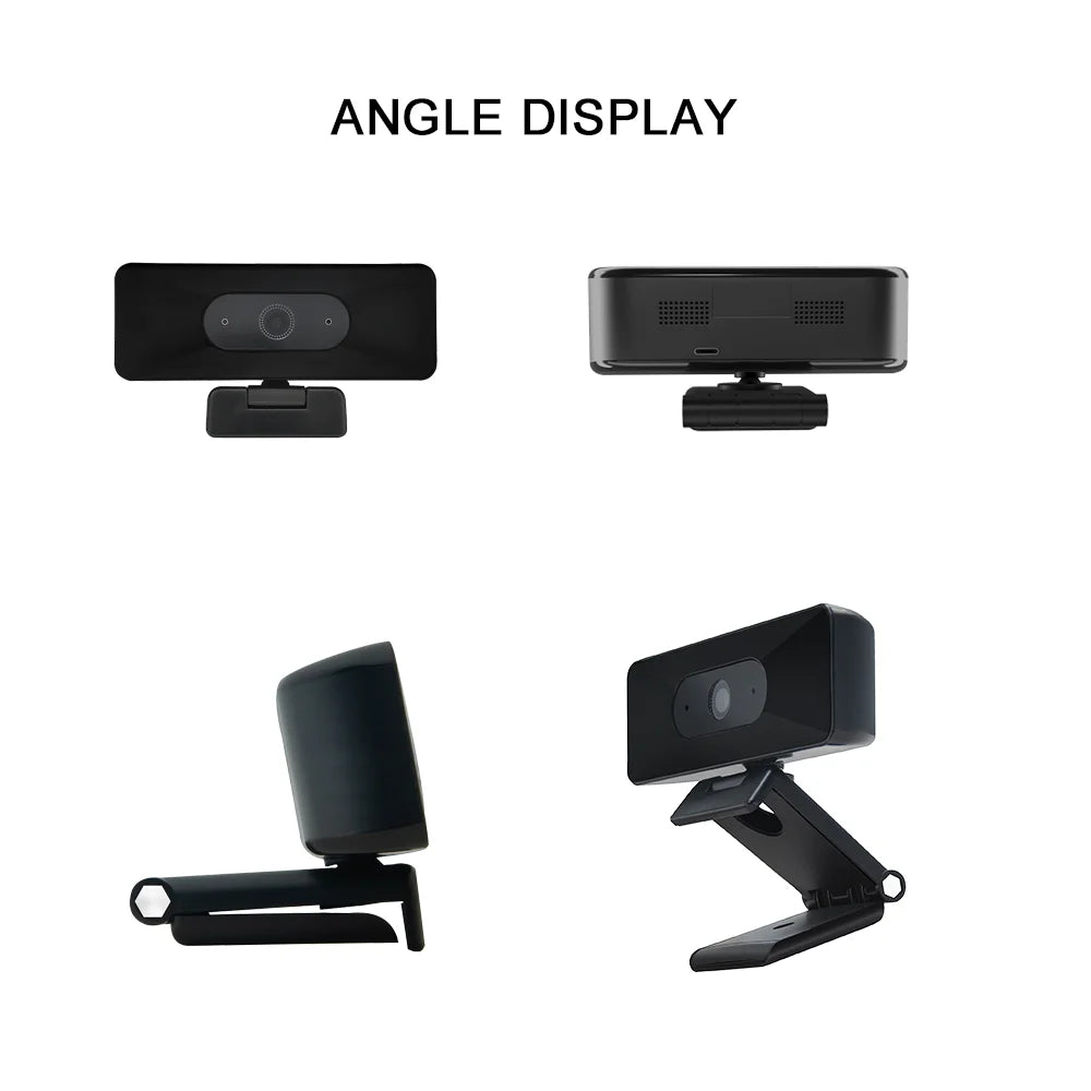 4K UHD Webcam 10X Zoom Web Cam for Pc 13MP Autofocus USB Camera with Microphone for Laptop Online Teaching Video Conference