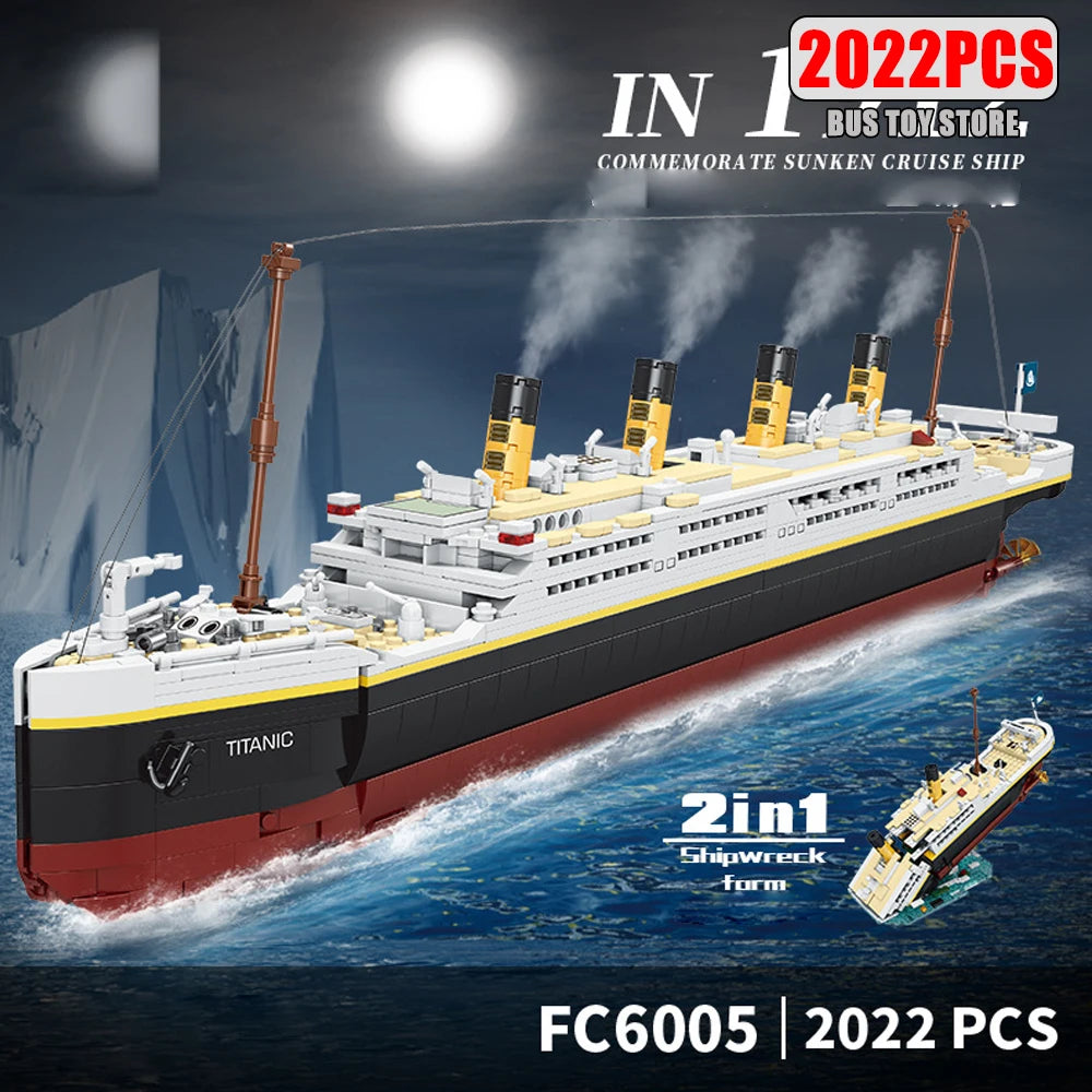 Military World War II Warship Battle Boat Building Blocks Sets The USS Enterprise CV-6 Bricks Toy For  Birthday Gift