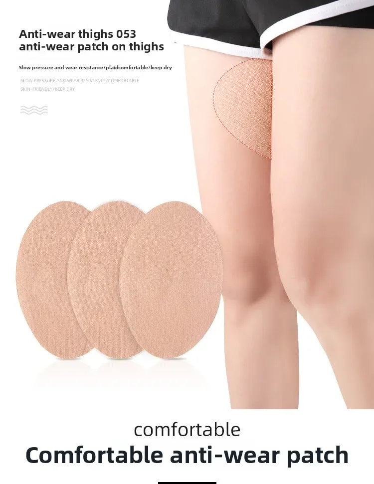 10Pcs Anti-Chafing Thigh Pads Non-woven Self-Adhesive Anti-Friction Thigh Stickers Waterproof and Breathable for Men Women