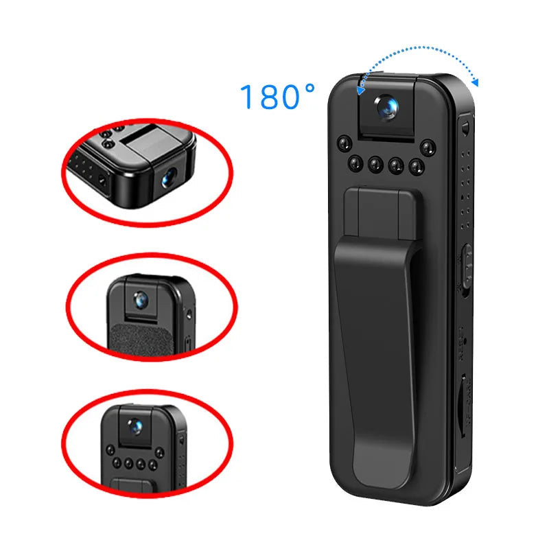 HD 1080P Mini Camera Portable Small Digital Video Recorder Police BodyCam Infrared Night Vision Miniature Camcorder