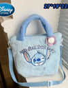 Disney Plush Backpack Ins Japanese Blue Stitch Funny Cartoon Large-Capacity Student Backpack Kindergarten Bag