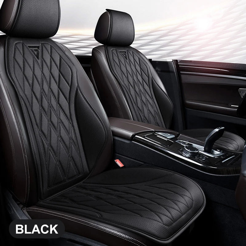 Universal Car Seat Cushion Nappa Leather Breathable Car Seat Covers Comfortable Four Seasons Auto Seat Protector Car Chair Pads