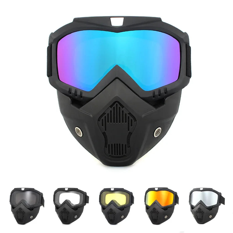 Harley Mask Goggles Motocross Helmet Windshield Outdoor Riding Glasses Spectacles UV400  Sunglasses Cycling  Wind Shields