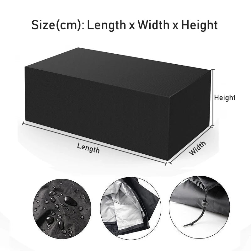 Waterproof Outdoor Patio Furniture Cover 210D Garden Sofa Table Chair Rain Snow Dust Protector