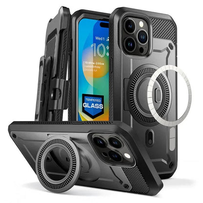 For iPhone 14 Pro Max Case 6.7“ 2022 with Built-in Tempered Glass Screen Protector UB Mag Pro Full Body Rugged Case