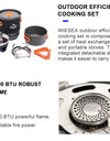Camping Cooking System with Heat Exchanger Outdoor Gas Burner Stove
