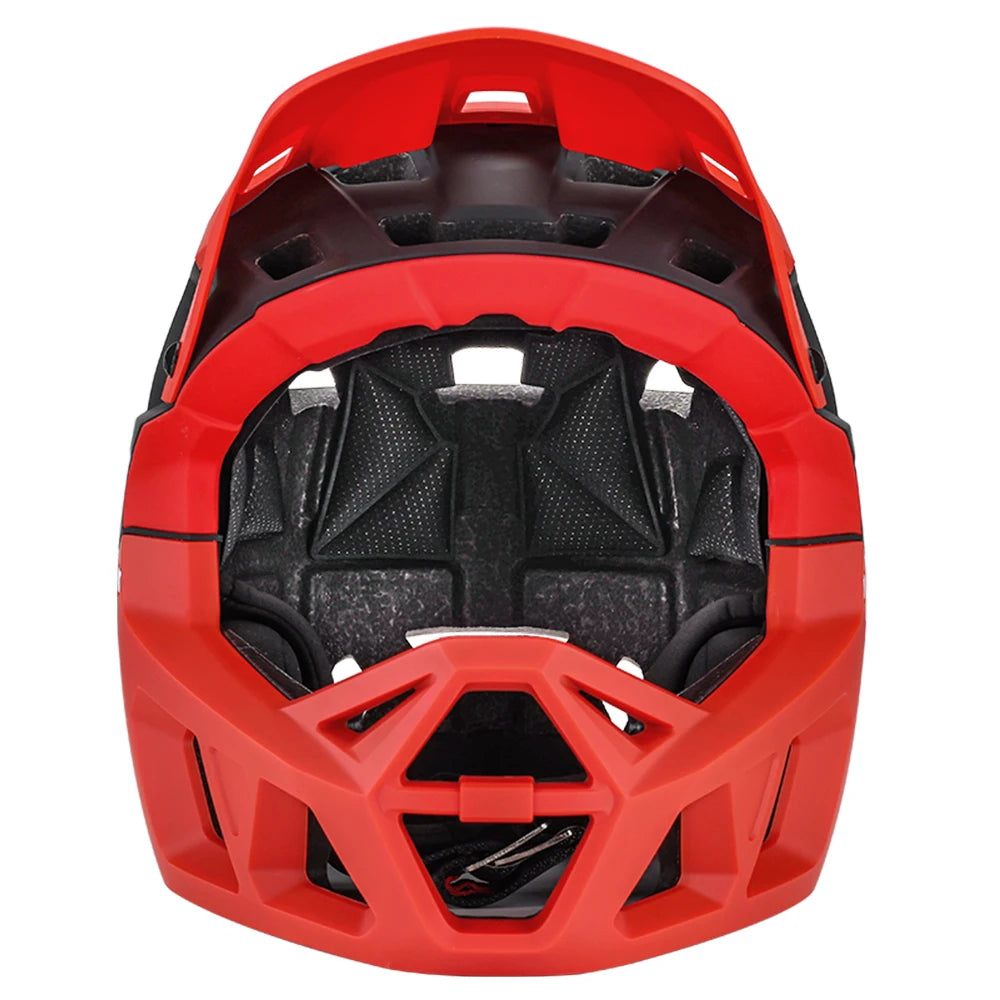 Full Face Mountain Bike Helmet Adult Racing Downhill MTB Helmet for Men/Women Adult Mountain Bike Helmet with Visor Over 31 Vent