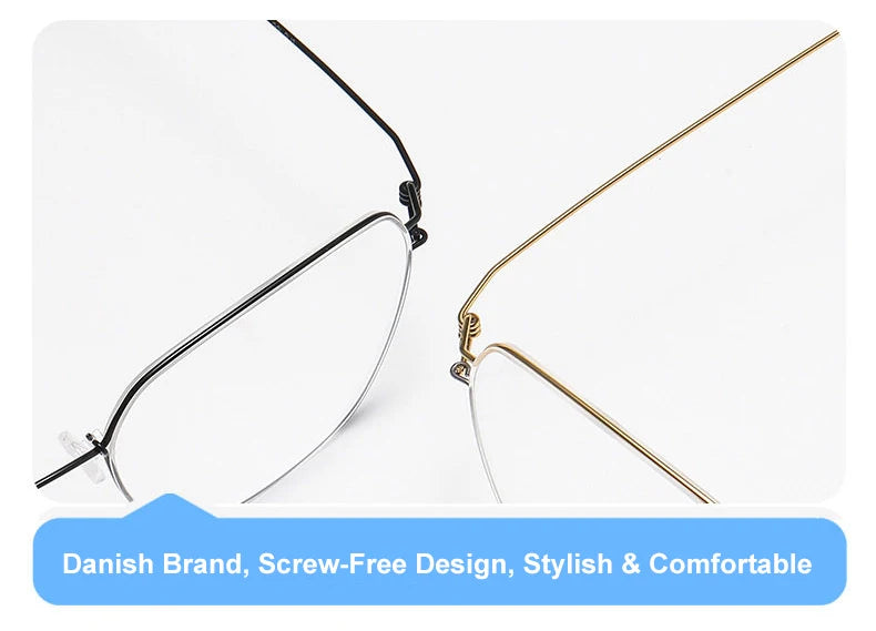 Polygon Titanium Screwless Ultralight Eyeglasses Frame