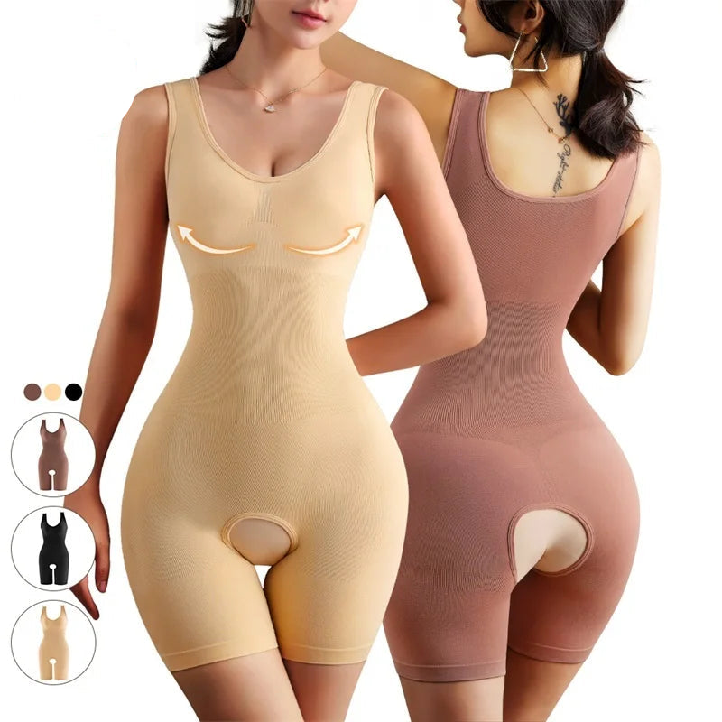 Full Body Shaper for Women – Slimming Waist Trainer Bodysuit with Butt Lifter & Postpartum Support
