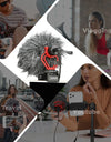 Professional Cardioid Shotgun Microphone for iPhone Android Smartphone PC Canon Nikon DSLR Camera Recording Vlog