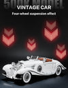 Diecast 1/18 1936 500K Classic Car Alloy Metal Model Sound And Light Toy Collect Display Ornament