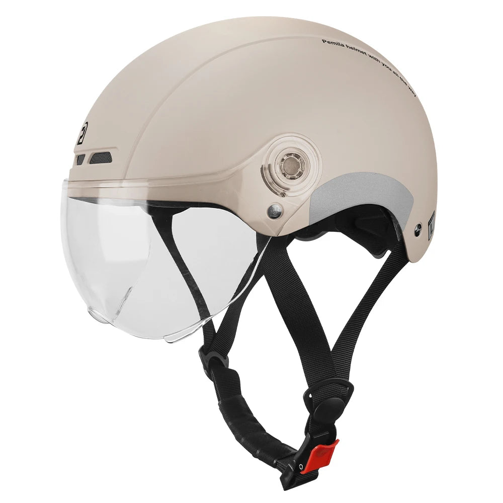 Adult Cycling Helmet With Goggles Ear Protection And Removable Lining