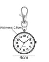 Moveable Pointer Watch Keychain for Women Men Trendy Electronic Clock Key Chain Child Gift Car Key Ring Accessories