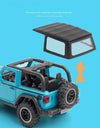 1:32 Jeep Wrangler Rubicon Alloy Off Road Diecast Model Hight Simulation Sound Light  Toy Collect Hobby Model Ornaments Gift