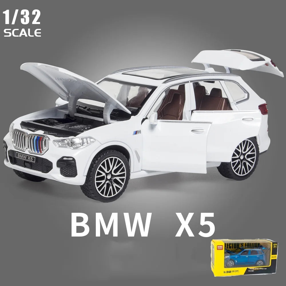 1/32 Scale BMW X5 SUV Alloy Car Diecast Model Pull Back  Toy Collection Of Hobby Decorative Fine Ornaments Gifts