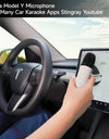 Q1-Tesla Car Karaoke Microphone for Tesla Model Y/3/X/Cybertruck, Rechargeable Caraoke Mic with USB-A & USB-C Receiver