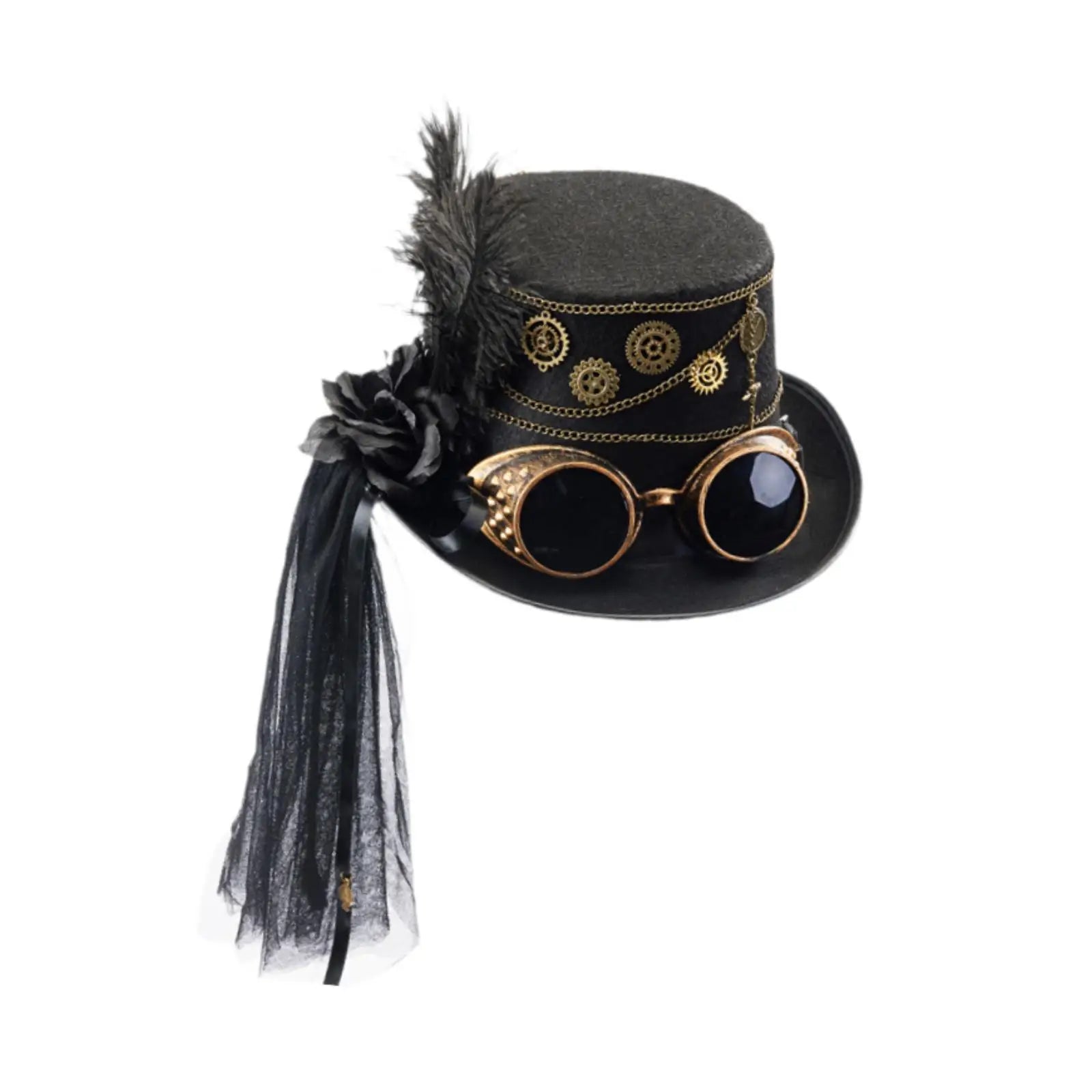 Steampunk Top Hat Jazz Decoration Fancy Dress up for Carnival Party Role Playing