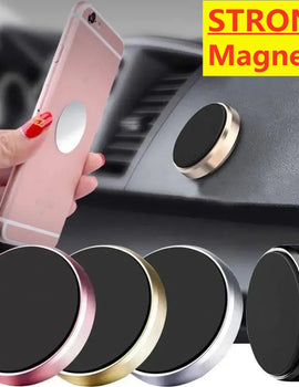 Magnetic Phone Car Holder Stand Universal Magnetic Mount Bracket Stick on Car Dashboard Wall for iPhone Samsung Xiaomi Huawei