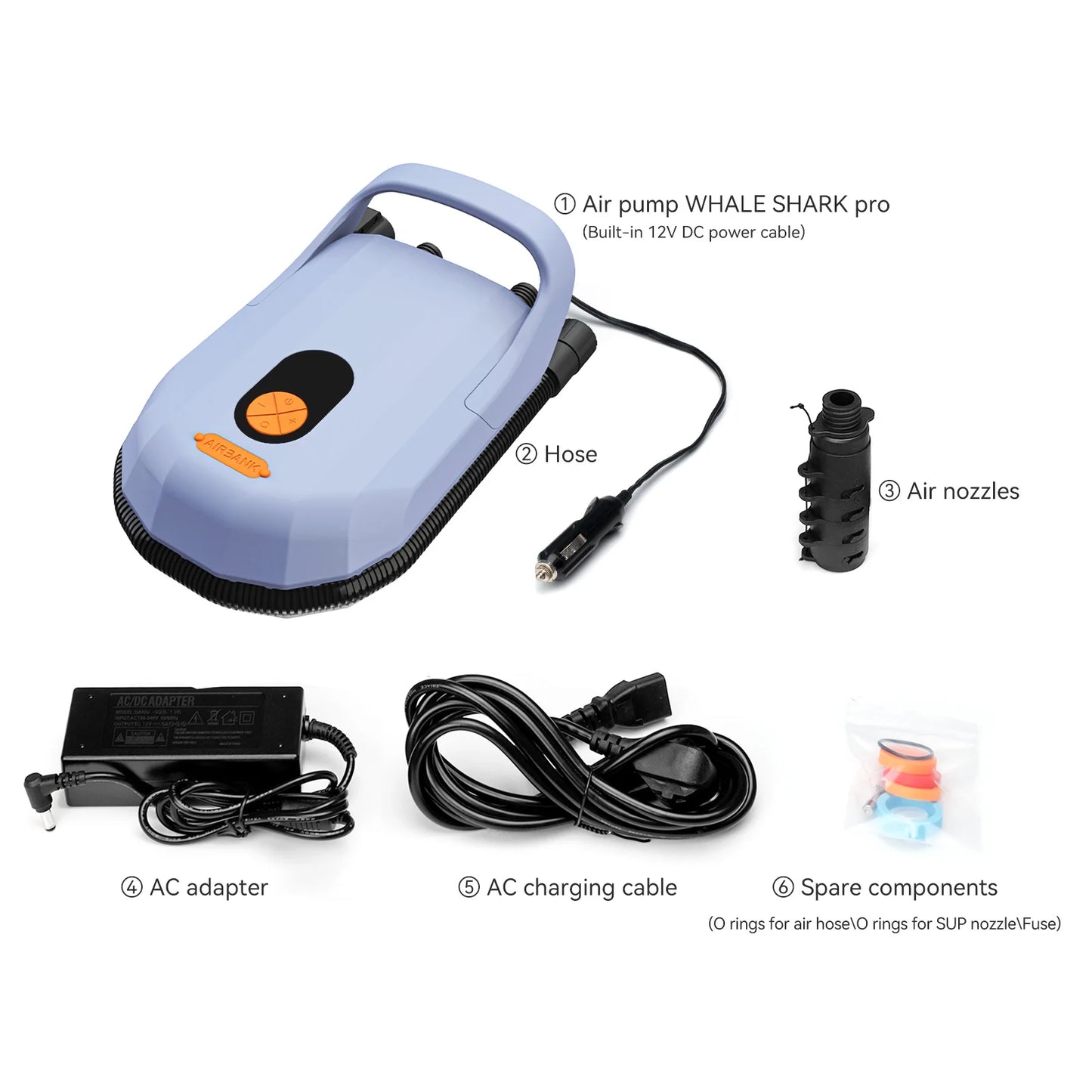 Electric 5200mAh 20PSI Inflatable SUP Pump 12V High Speed Dual Stage For Outdoor Paddle Board Airbed SUP Paddleboard Kayak Boat
