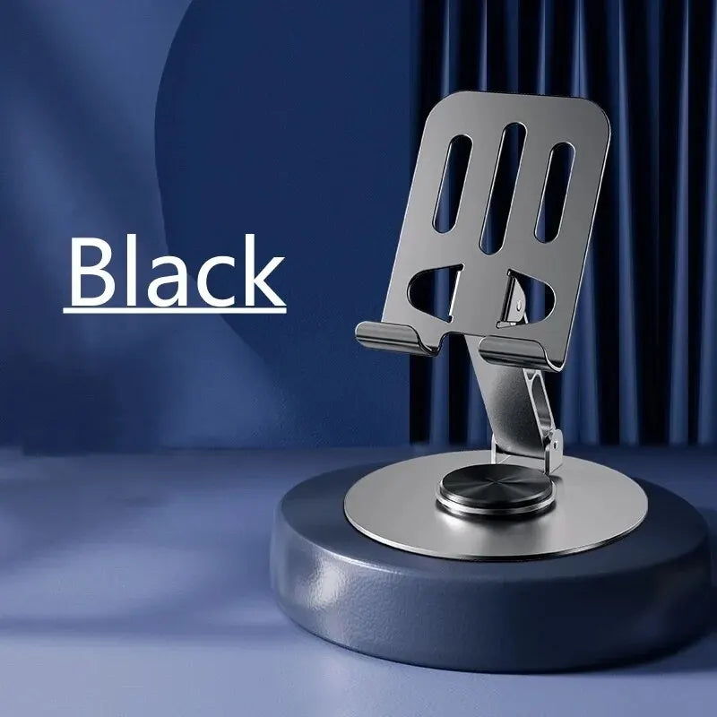 720 Rotate Aluminum Alloy Portable Tablet Holder For iPad Adjustable Flexible Folding Lazy Desktop Live Mobile Phone Stand Mount