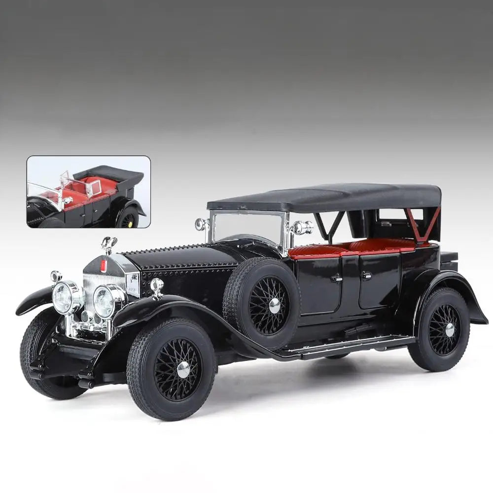 1:24 Rolls Royce Phantom I 1925 Luxury Classic Retro Sedan Alloy Diecast Model Car Home Trendy Toys Ornaments Birthday Present