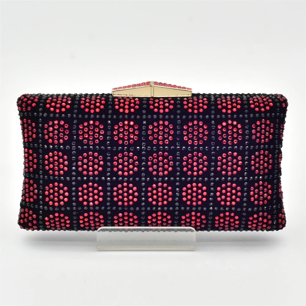 Luxury Designer Shoes Italian Shoe and Bags Matching Set with Rhinestone Women's Shoe New Trend Italy Shoe with Bag Set