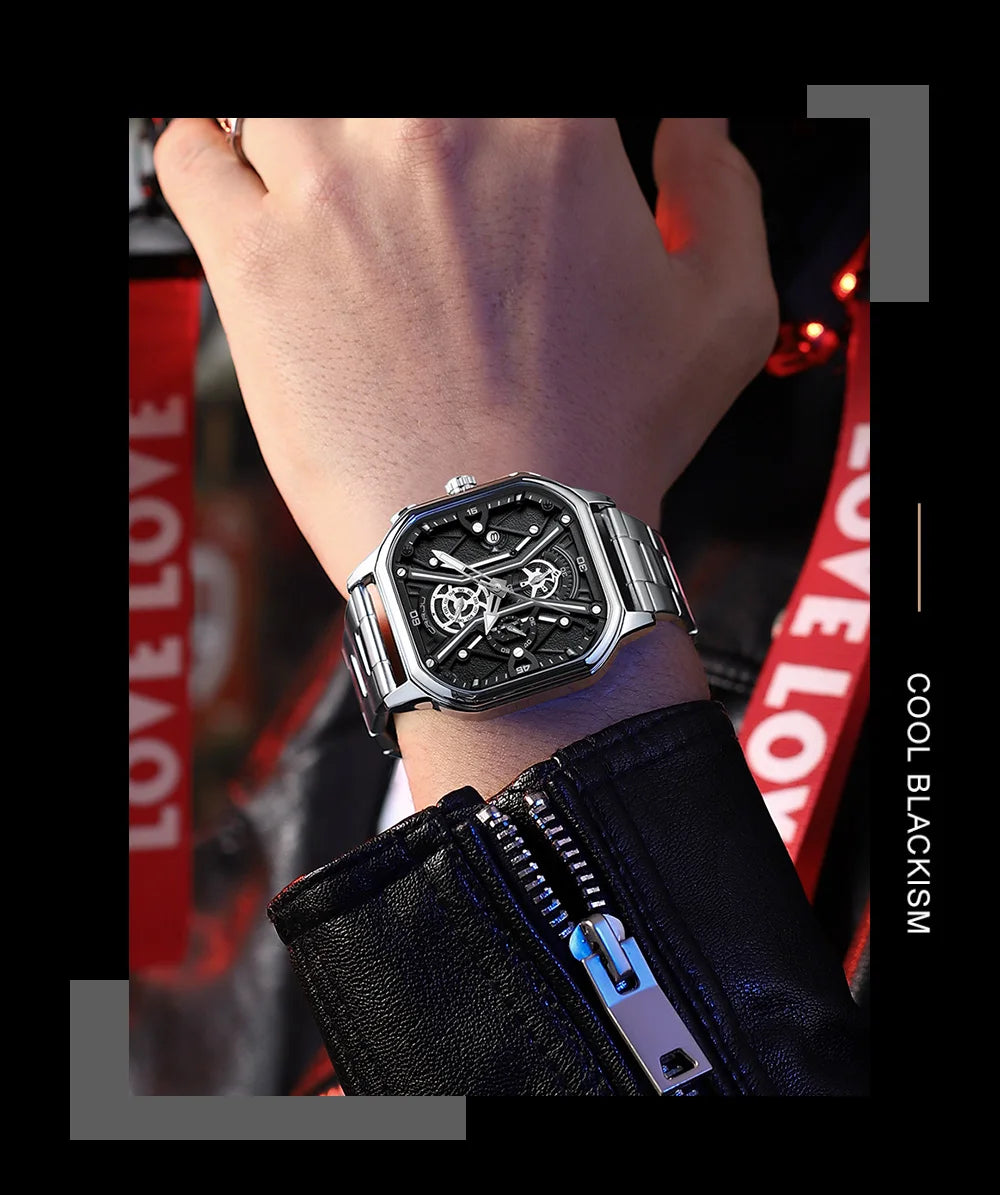 Men Watches Quartz High Quality Stainless Steel Top Brand Luxury Business Waterproof Luminous Chronograph Watch
