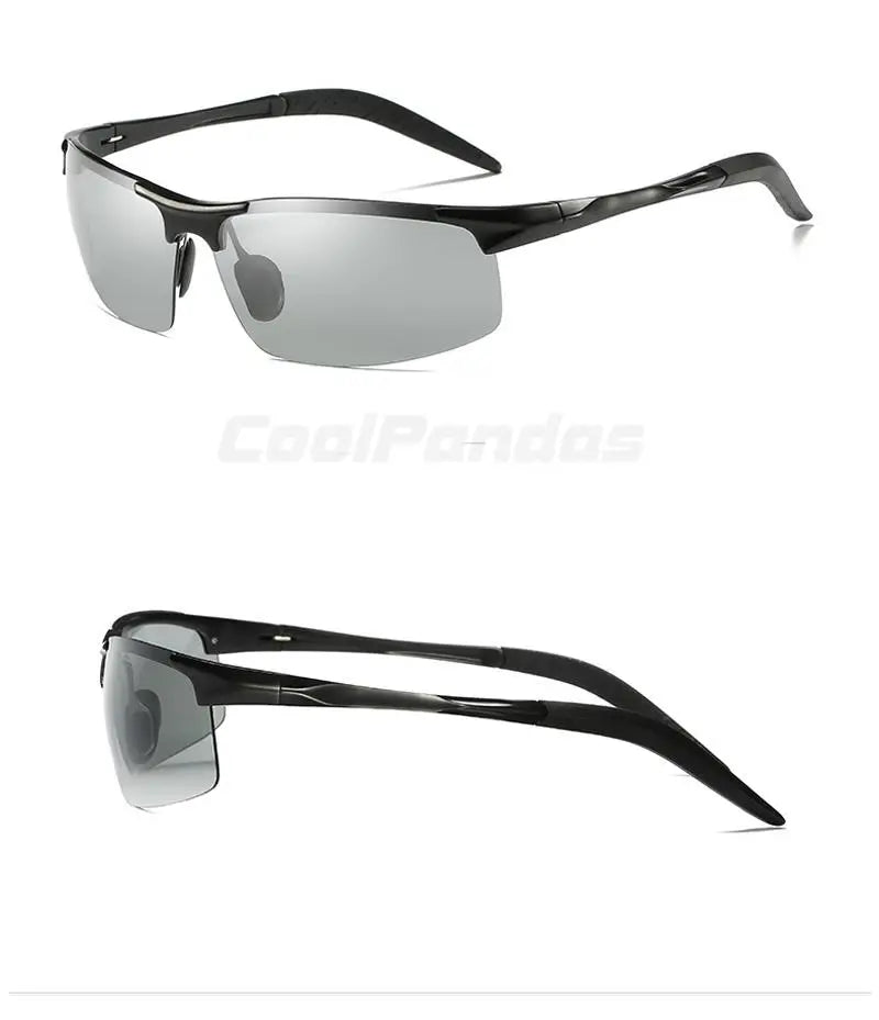 Aluminum Photochromic Polarized UV400 Anti-Glare Driving Sunglasses for Men Women