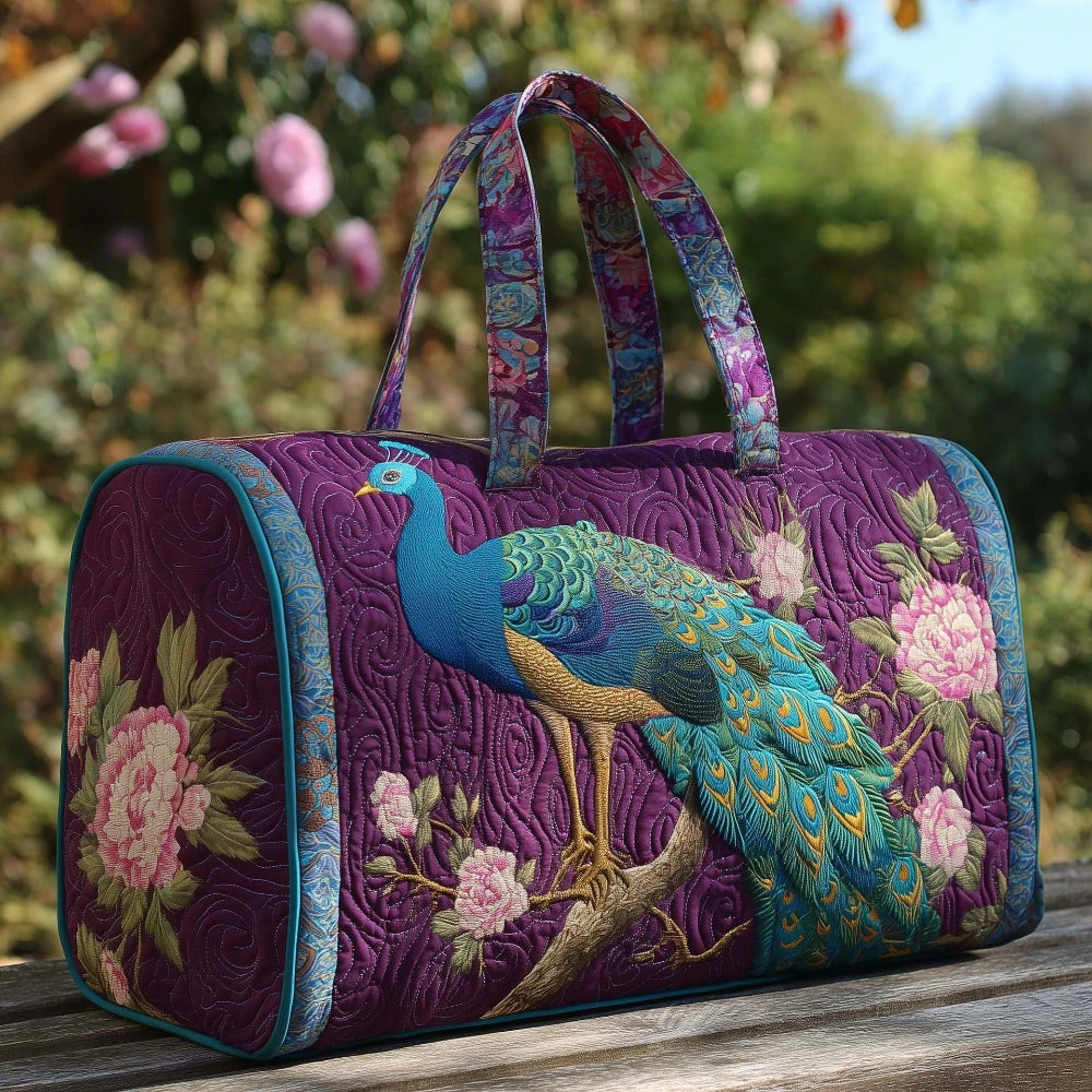 3D Quilted Travel Tote Bag Animal Print Bear Flamingo Peacock Llama Lion Boho Art Tote for Men Women Weekend Beach Trip Bags