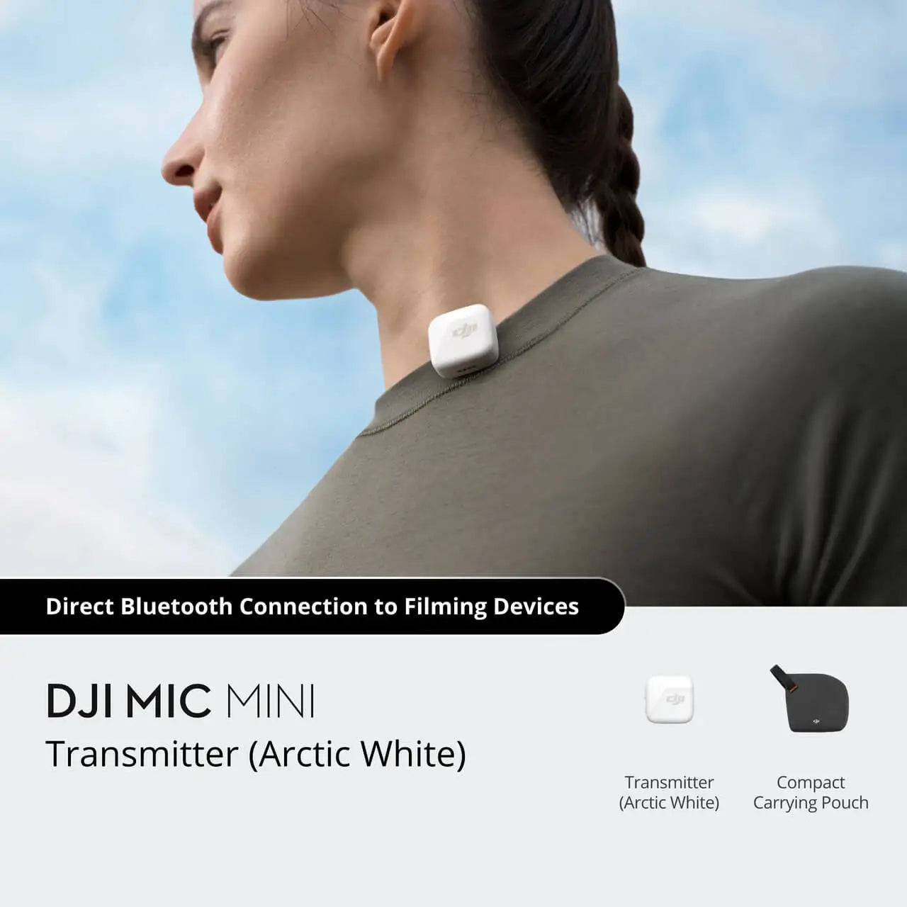 Wireless Microphone System with 48 Hour Battery Life Charging Case and Two Level Active Noise Cancelling