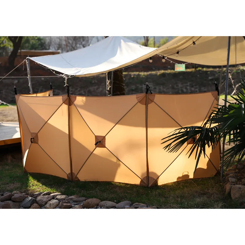 Windscreen Outdoor Camping Windbreak Screen Large Tarp Shelter Picnic Beach Windbreak Folding Tarp Sunshade Windshield