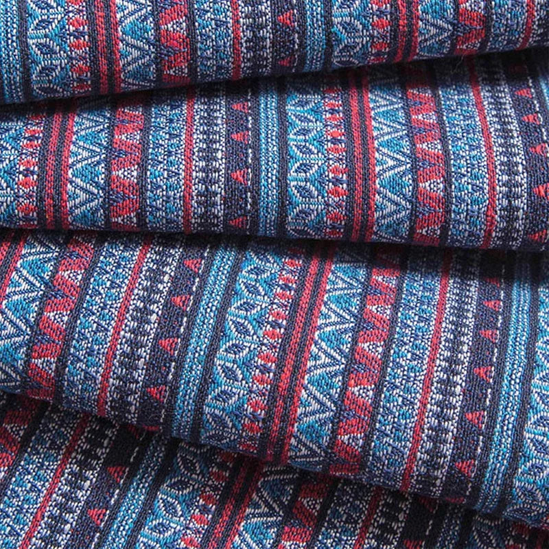 Thicken Cotton Linen Fabric, Ethnic Fabric, Polyester Printed Cloth, Pillow, Curtain Decorative Cloth, DIY Handmade, 20Colors
