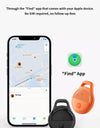 Mini Anti-lost Tracker Global Precision Positioning Locator With Find My App Extended Battery Life For  Pets Elderly