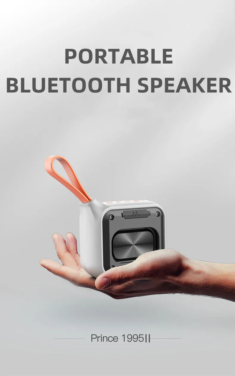 Xdobo Prince 1995 portable wireless Bluetooth speaker 15W outdoor cycling card insertion subwoofer TF/AUX/MP3 mini music player
