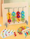 Montessori Wooden Toys Double-sided Matching Games for s 2 3 4 Years Logic Thinking Training Activity Board  Wooden Toys