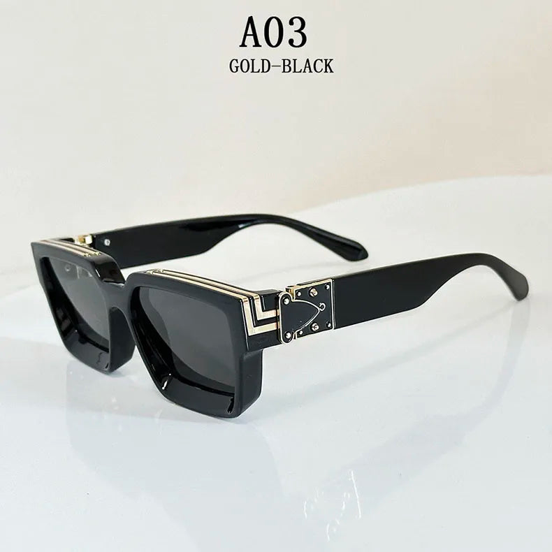 Millionaire Square Sunglasses With UV400 Protection