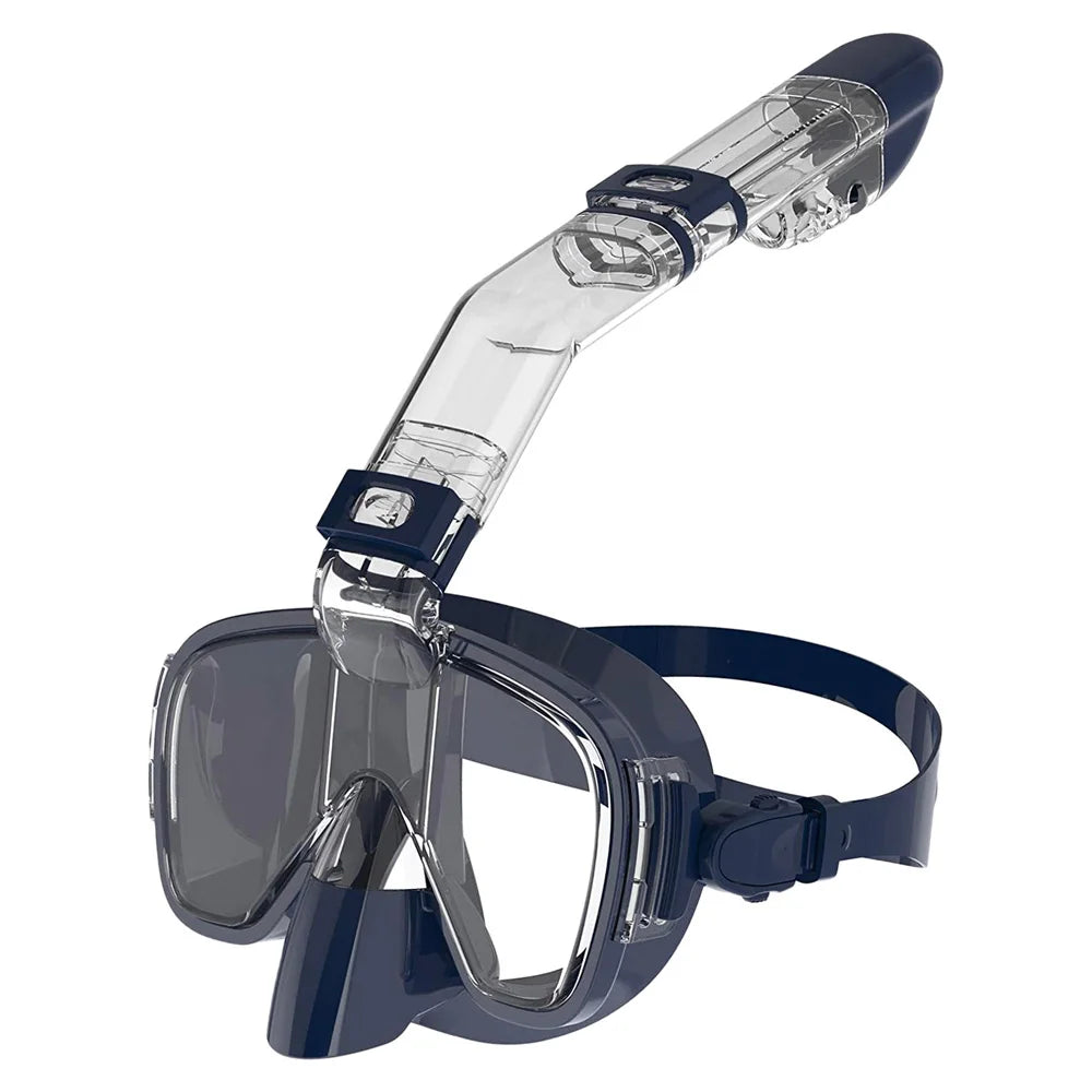 Underwater Snorkeling Half face Face  Swimming Mask Set Scuba Diving Respirator Masks Anti Fog Safe Breathing for Adult