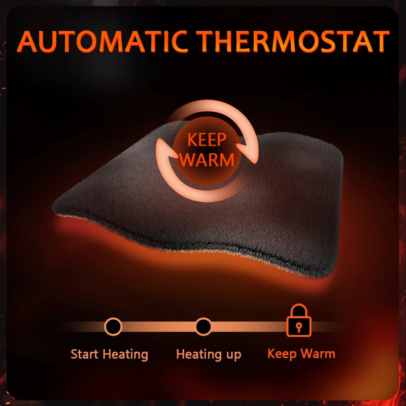 12/24V Heated Car Seat Cover Universal Car Seat Heater 30' Fast Heating Winter Car Heating Cushion Back Warmer Heating Pads 2023