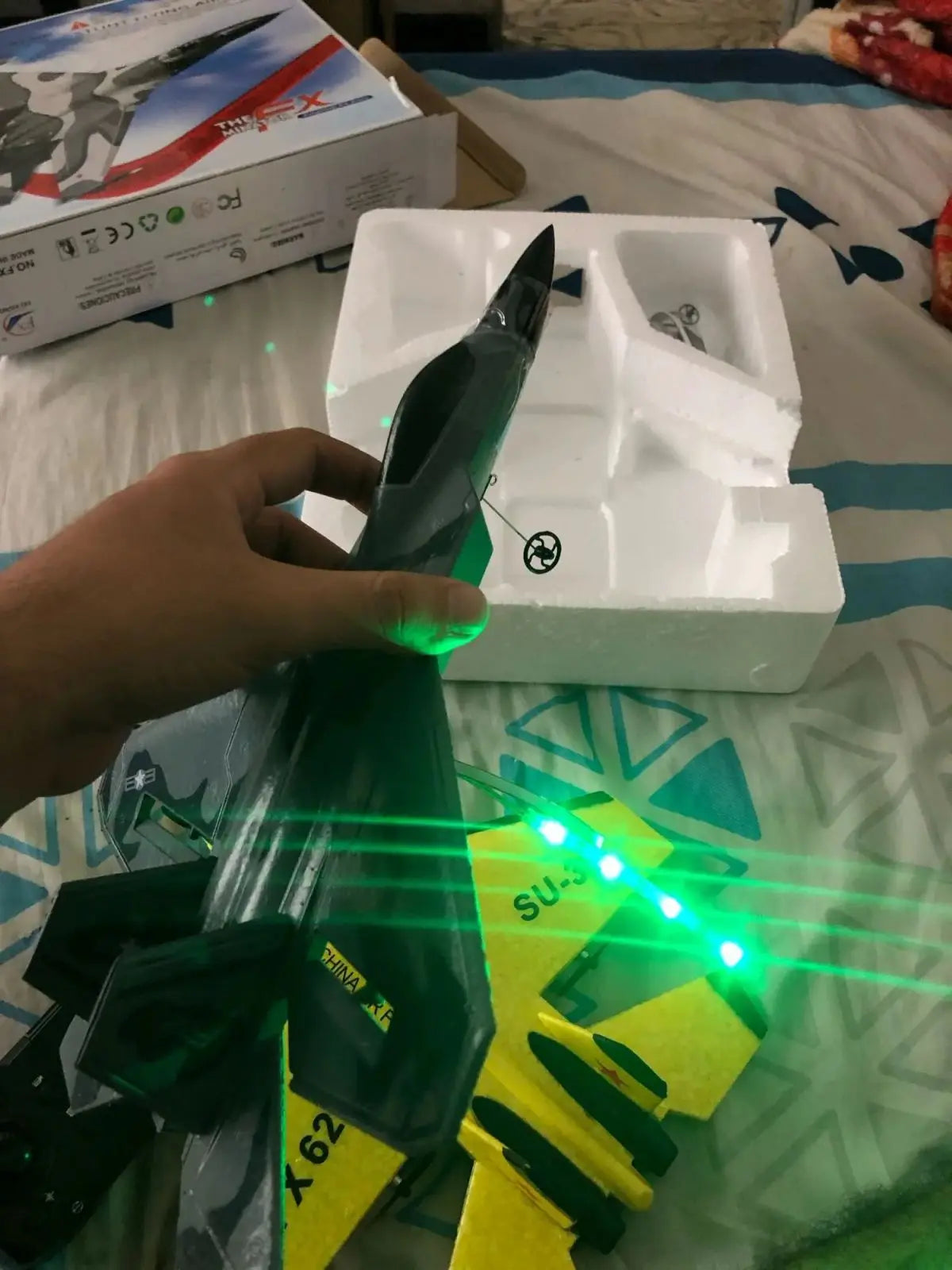 2.4G Radio Control Glider RC Foam Aircraft SU35 FX622 Plane Remote Control Fighter Plane Glider Airplane Boys Toys for