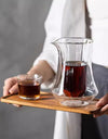 300ml Double-layer Glass Coffee Sharing Pot Transparent Hanging Ear Espresso Coffee Cup Heat Insulation Cold Coffee Sharing Tool
