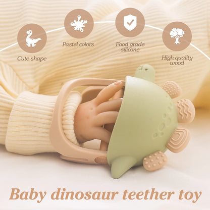 Baby Teether Gloves Pacifier Kids Teething Silicone Newborn Dental Care Gums Anti-eating Hand Molar Stick Baby Accessories