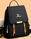 Zipper Oxford Fashion Women's Backpack Versatile Commuting Large Capacity Soft Female Back Pack