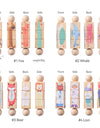 Baby Wooden Rotating Jigsaw Puzzle Hand bell Toy Baby Mobile Musical Rattle Toy Montessori Puzzle Game For Babies