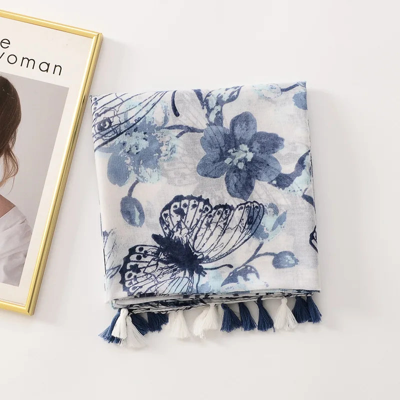 Bandannas Designer Scarf Luxury Scarves Woman Scarf Elegant Women's Shawls For Cotton Veils Bandana Brand