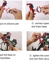 Metal Motorcycle Bike Phone Holder Aluminum Alloy Anti-slip Bracket GPS Clip Universal Bicycle Stand Support for All Smartphones