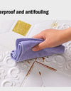 70cm*1m Ceiling Wallpaper 3D Brick Waterproof Wall Stickers Foam Self-Adchive Bedroom TV Background Wall Decoration