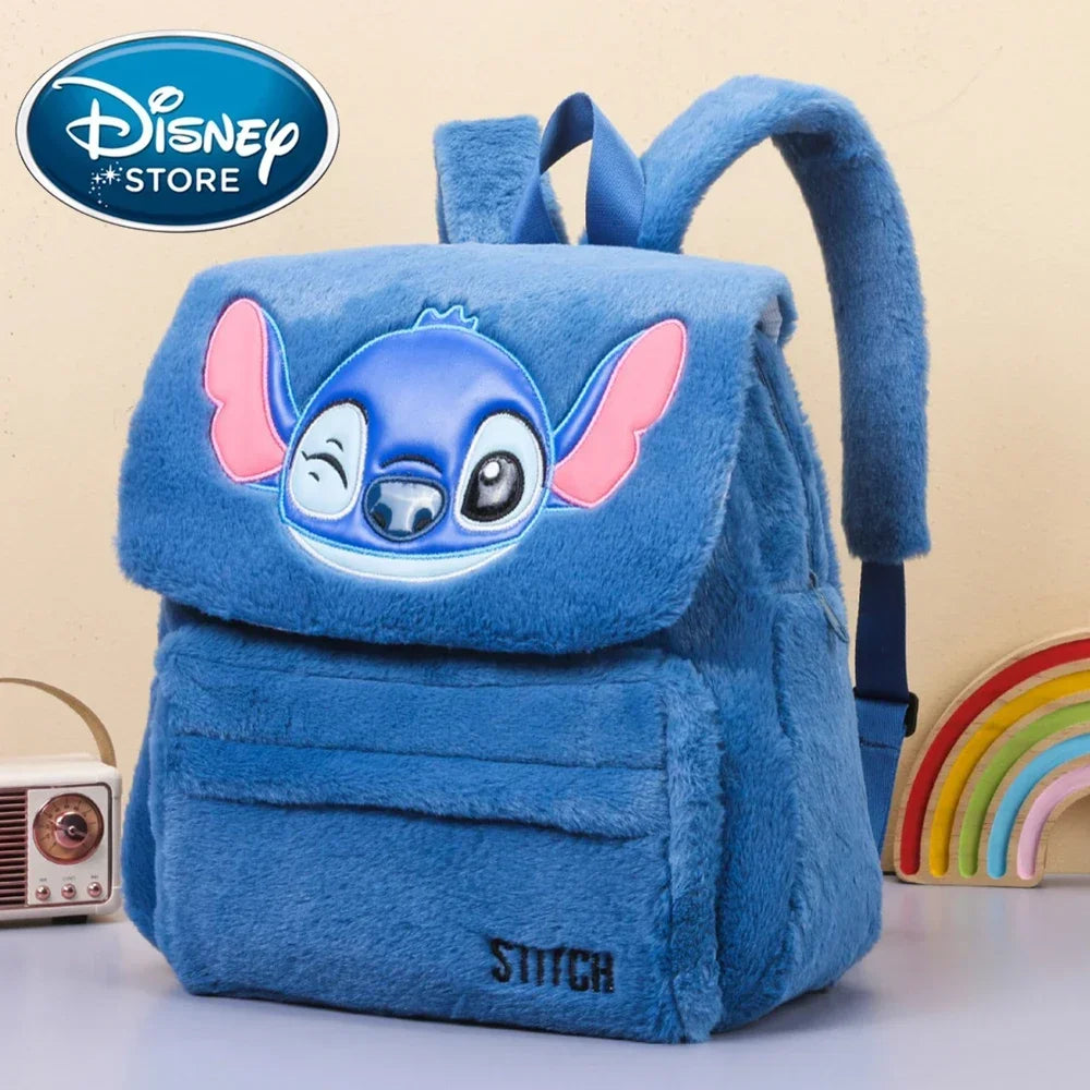 Disney Stitch Plush Bag Children's Backpack Anime Lilo & Stitch Shoulder Bag Handbag Bag Messenger Bag