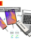 Kodak Type C Pendrive USB 3.2 Metal USB Flash Drive 128GB 64GB 32GB 256GB HDD 2 in 1 U-disk for Keys Smartphone Laptop Desktop