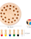 Wooden Memory Match Stick Chess Game Fun Color Board Game Educational Color Cognitive Ability Toys For Children Kids Gift