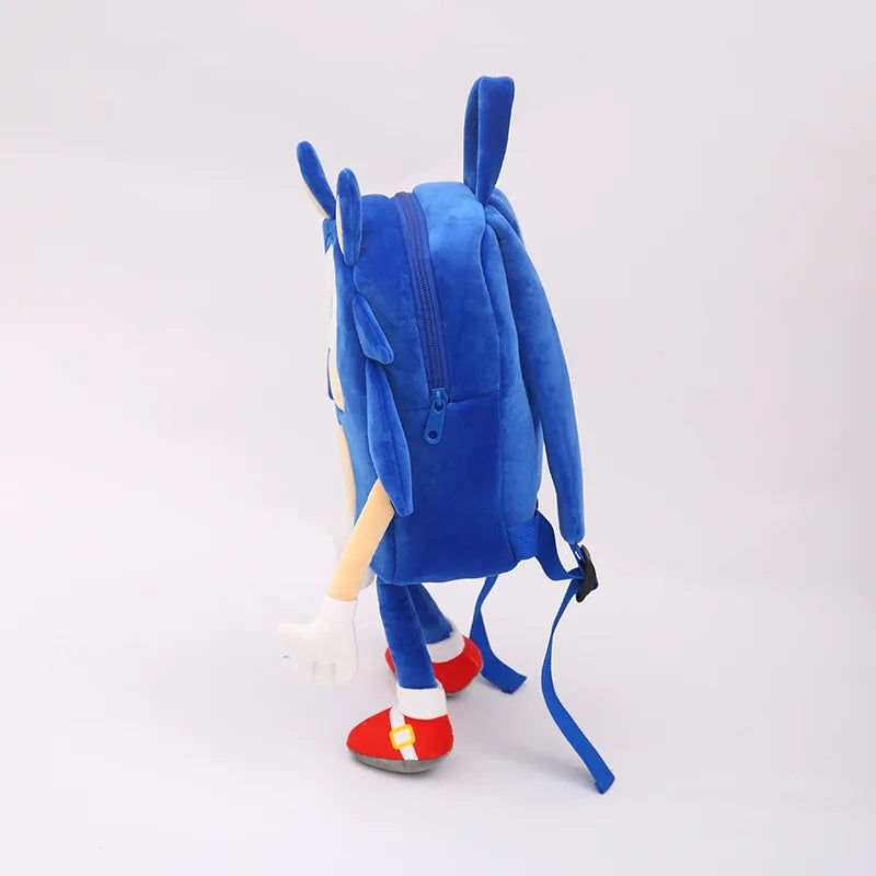 Anime Hedgehog Plush Backpack Soft Cartoon Shoulder Bag